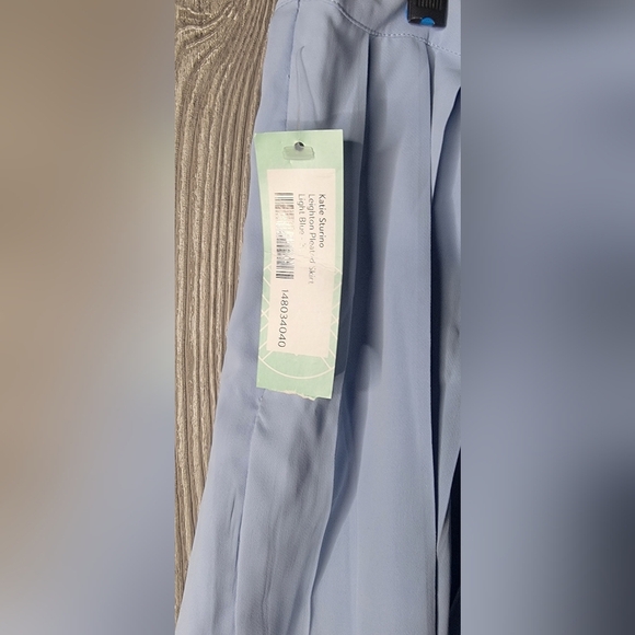 NWT Pleated stich-fix Skirt in Light Blue Katie Sturino x Stitch Fix size XL - Picture 2 of 6